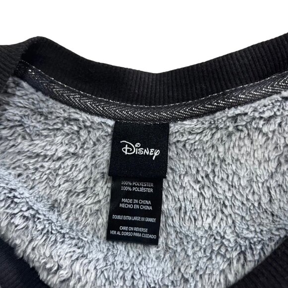 Disney fleece pajamas gray mickey mouse soft long sleeve pullover joggers XXL - Picture 5 of 11